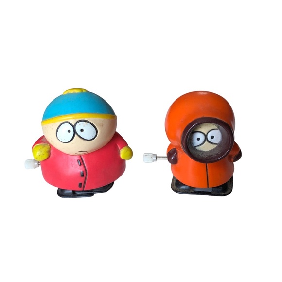 Vintage 1997 South Park Wind up Toys Kenny & Cartman Comedy Central - Picture 1 of 11